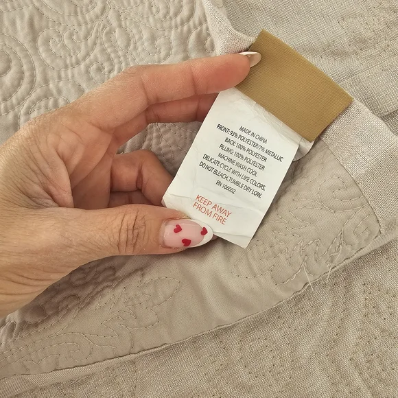 Luxe Habitat King Cream Quilt And Pillow Set - Picture 7 of 13